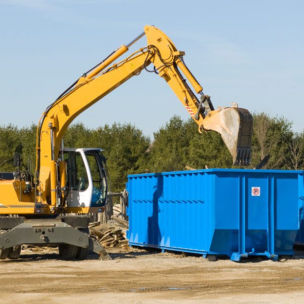 what size residential dumpster rentals are available in Ooltewah